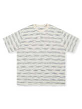 スラブコットン素材の自然な凹凸と吸汗速乾性が特徴のヴィンテージマリンボーダーTシャツ