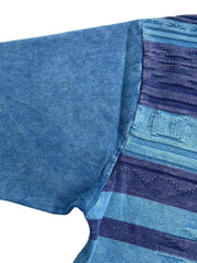 ヴィンテージスノーフレイクストライプVネックTシャツ