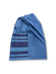 ヴィンテージスノーフレイクストライプVネックTシャツ