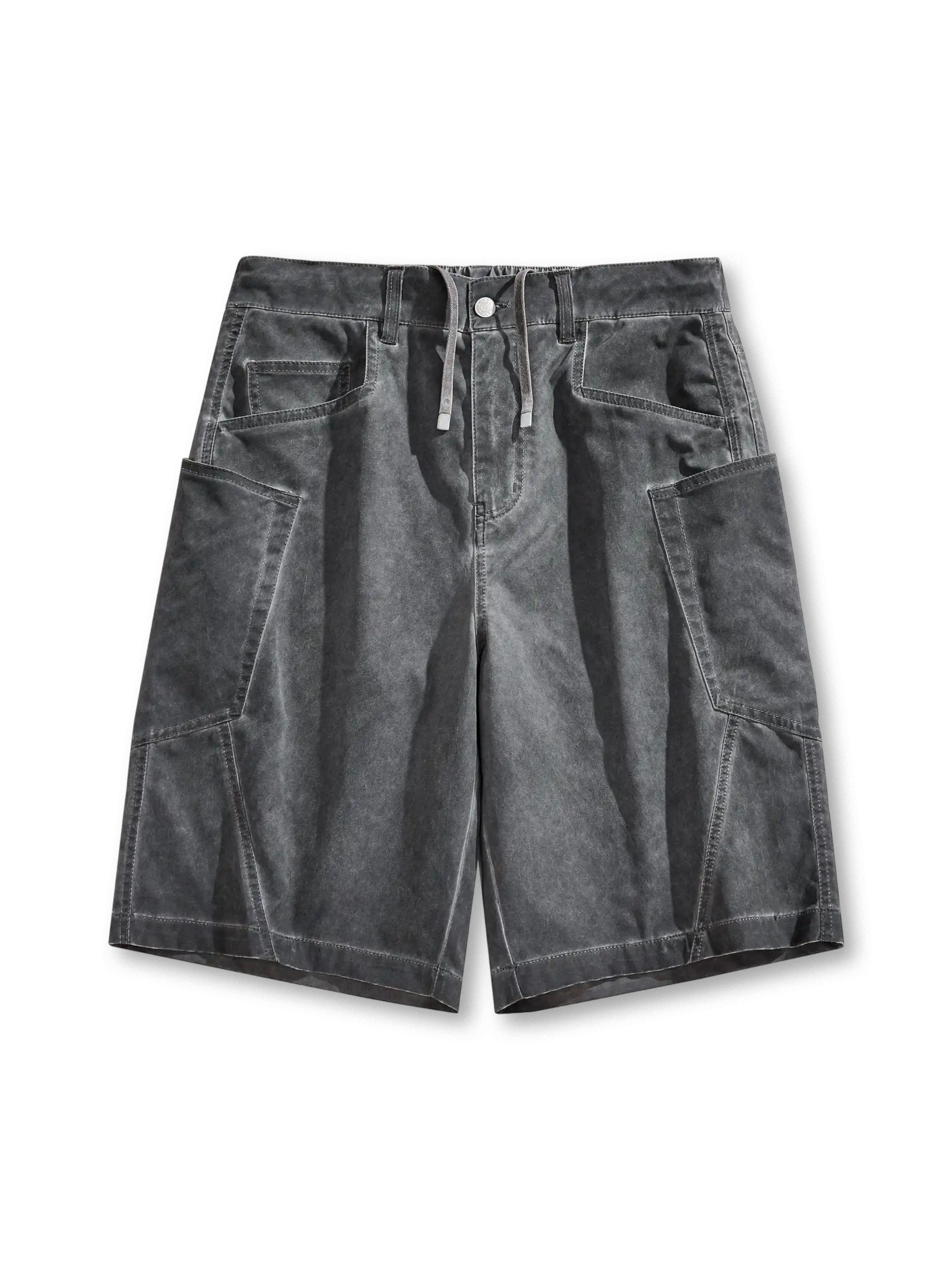 明縫いステッチと立体ポケットが際立つヴィンテージワークショーツ