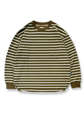 ダブルフェイス仕様のヴィンテージストライプ長袖Tシャツ