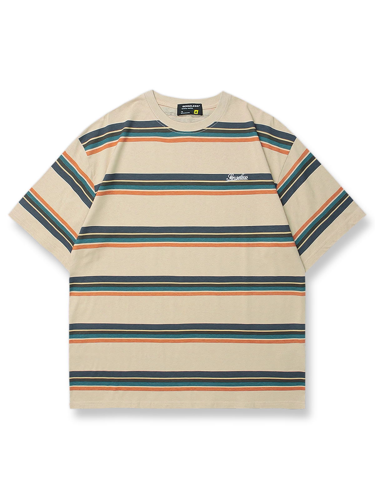 ヴィンテージストライプ半袖Tシャツの前面が見える商品画像