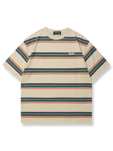 ヴィンテージストライプ半袖Tシャツの前面が見える商品画像