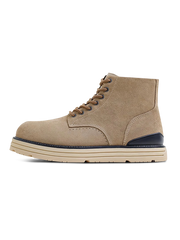 ヴィンテージ感溢れるスエードレザーのワークブーツ