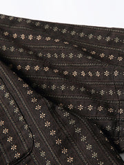 ビンテージタイガー刺繍民族柄シャツ