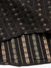 ビンテージタイガー刺繍民族柄シャツ