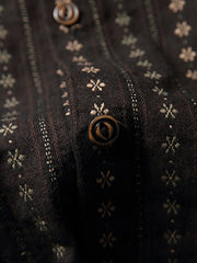 ビンテージタイガー刺繍民族柄シャツ