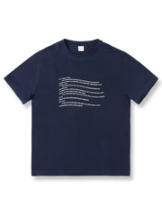 ヴィンテージツイストレタープリントクロップド半袖Tシャツ。