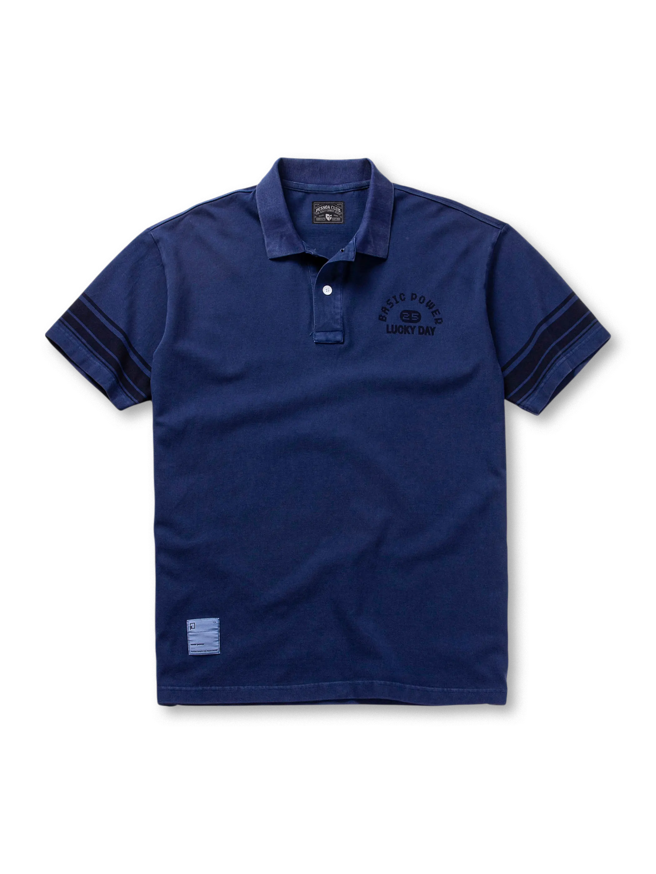 ヴィンテージウォッシュショートスリーブポロ ネイビー