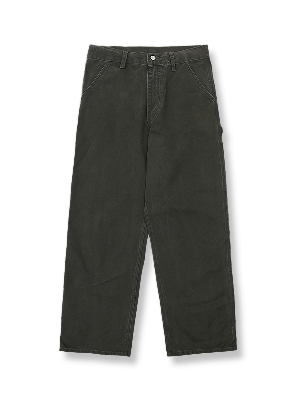 ヴィンテージ加工ストレートパラトゥルーパーパンツ。