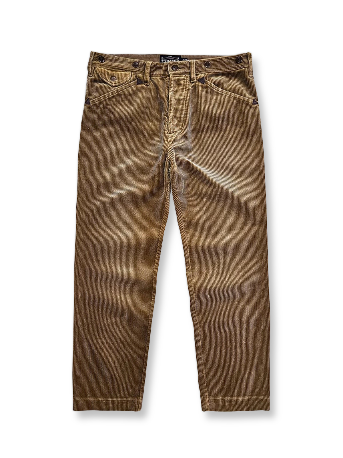ヴィンテージ感のあるウォッシュ加工コーデュロイワークパンツ