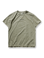 ヴィンテージ風ヘビーウォッシュ純綿クルーネック半袖Tシャツの全体像