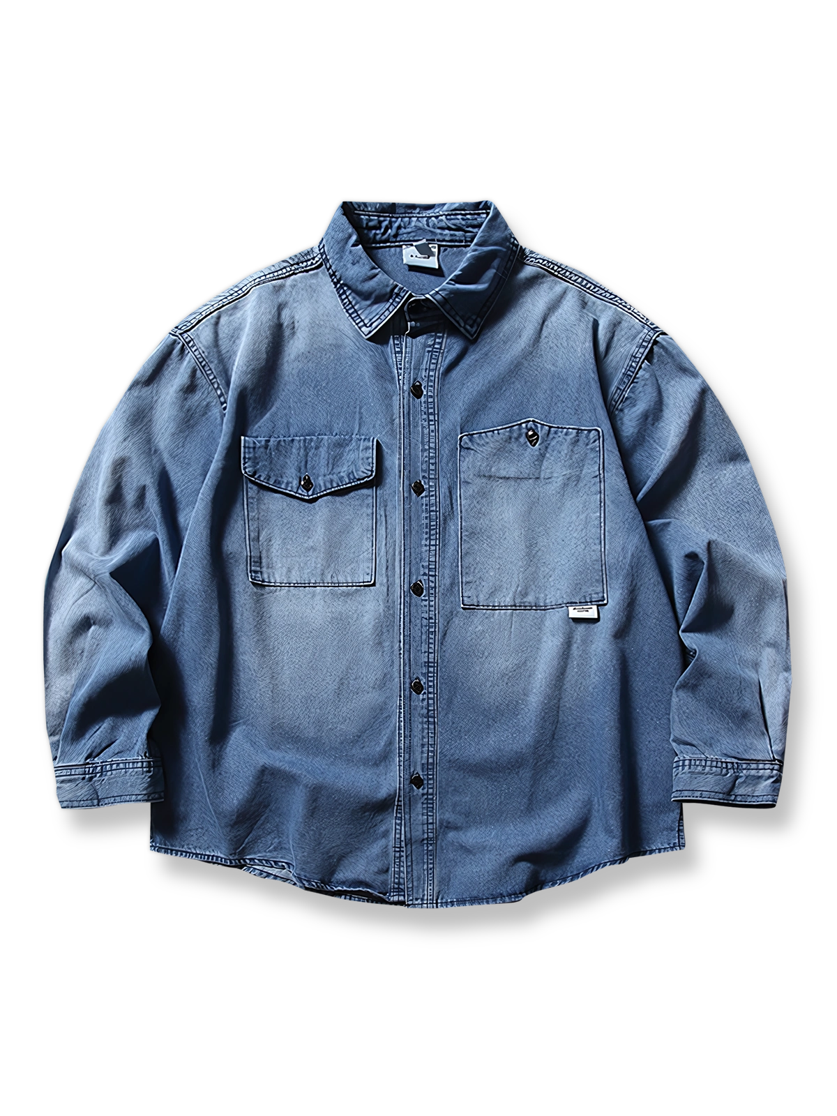 ヴィンテージウォッシュ加工を施したデニムジャケット