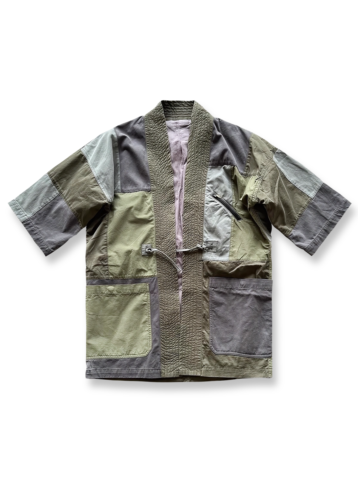 パッチワークとウォッシュ加工が映えるヴィンテージ風はんてん