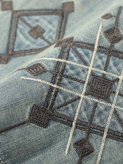 ナバホエンブロイダリーデニムウェスタンシャツ