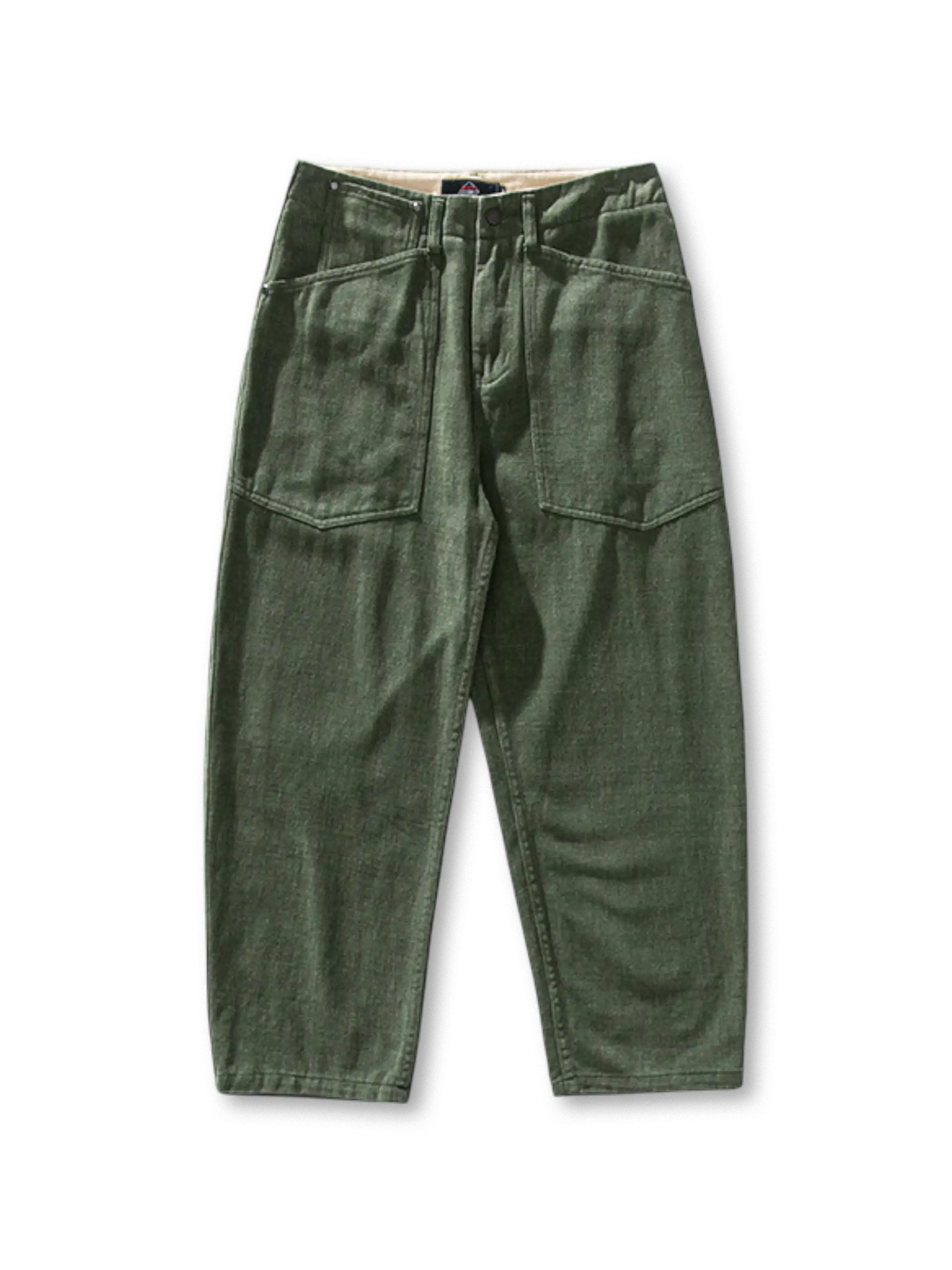 ヴィンテージワイドストレートワークパンツ全体像