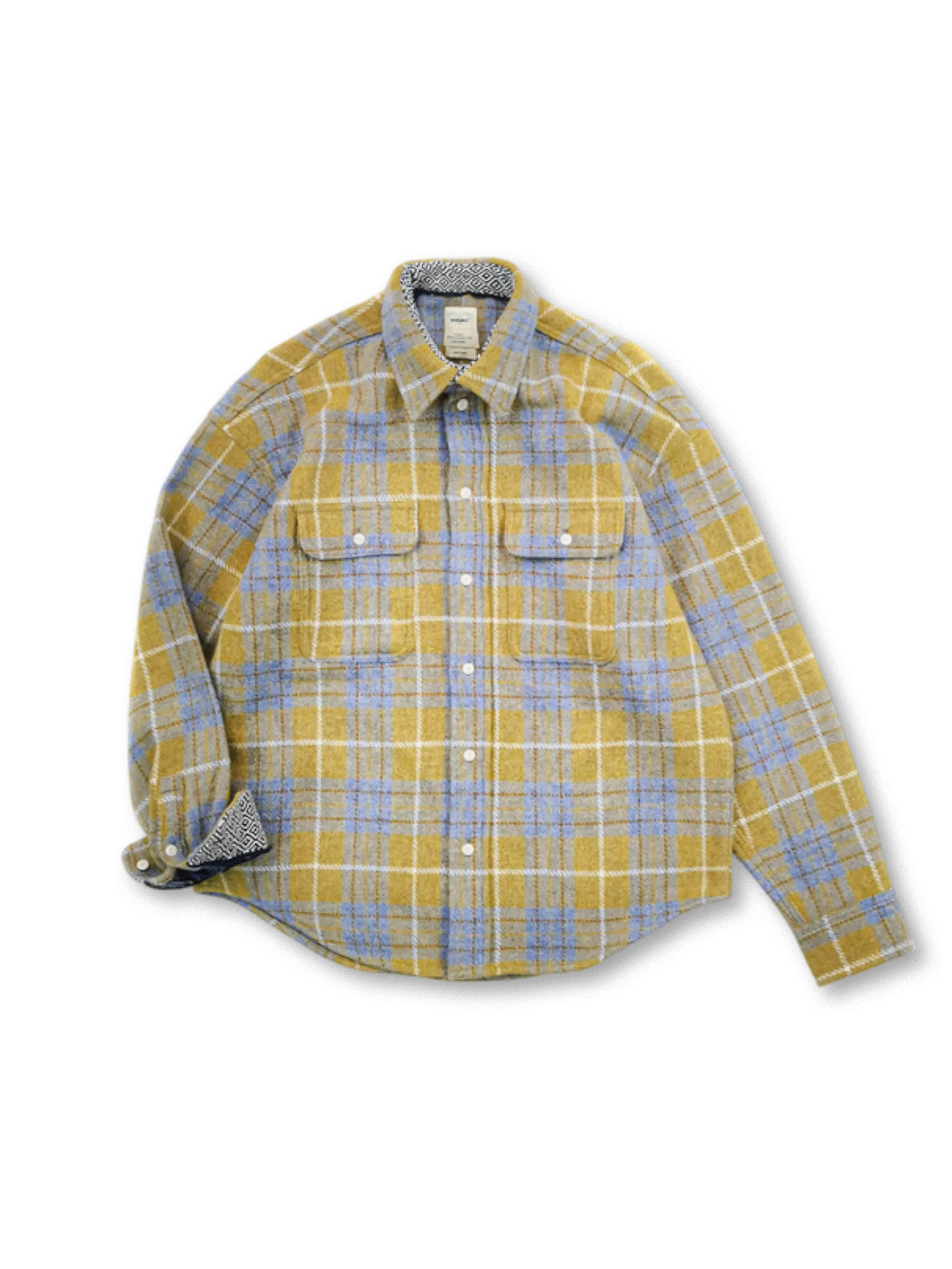 100%ウールのヘビーウェイト素材とヴィンテージ風チェック柄が特