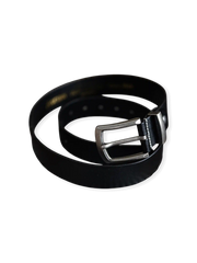 1930年代着想の植物タンニンなめし牛革使用ヴィンテージワークベルト。アンティークシルバーバックル付き。