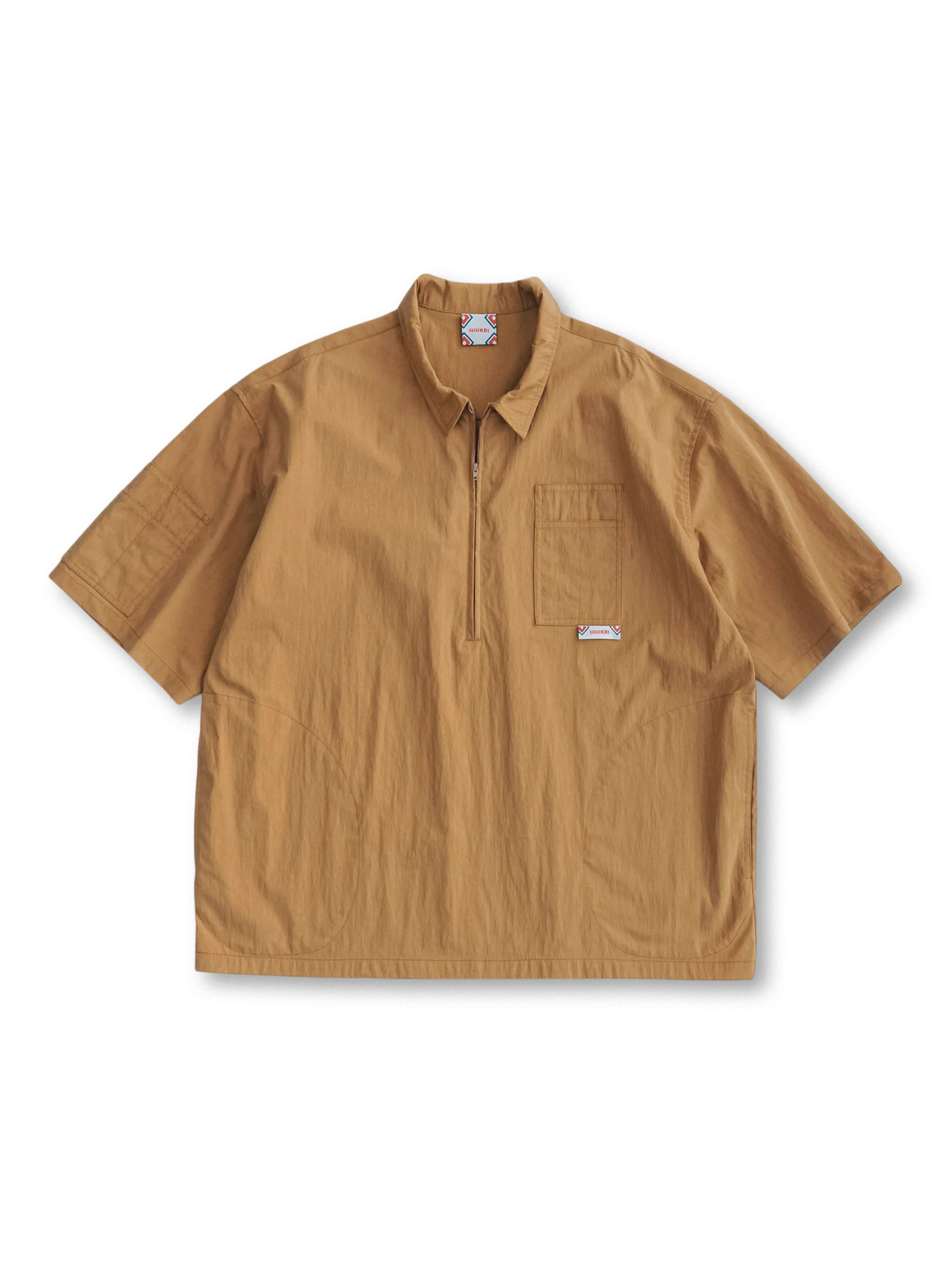 1940年代米軍ユーティリティシャツをモチーフにしたジッププルオーバー仕様の軽量ワークシャツ