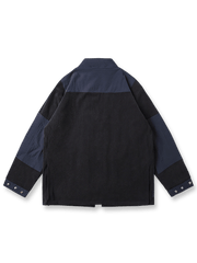 カラーブロックVネックヴィンテージワークジャケット正面ビュー