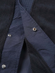 カラーブロックVネック袢纏ジャケット