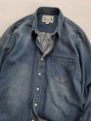 WABASH抜染 デニムシャツ