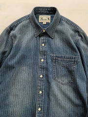 WABASH抜染 デニムシャツ