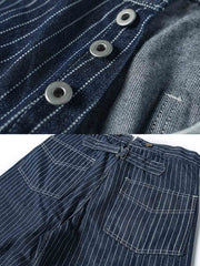 WABASHバッティック ストライプデニムパンツ