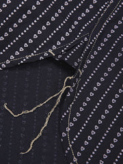 詳細画像: ハートパターン抜染とレトロなワークボタンのディテール