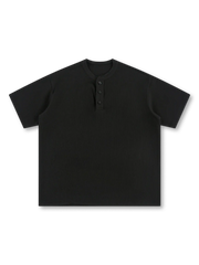 250gヘビーウエイトワッフルヘンリーネックTシャツ