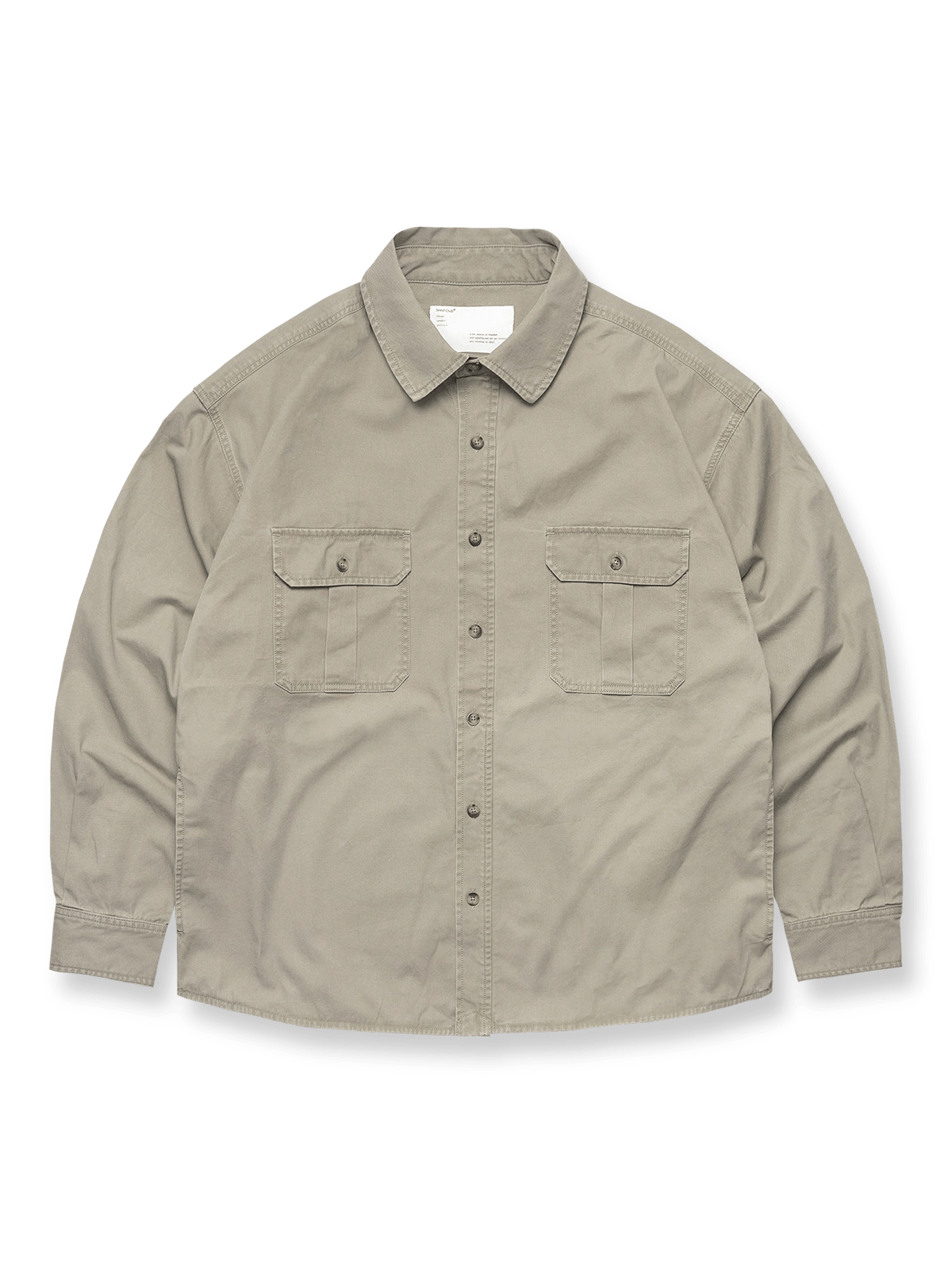 ウォッシュ加工とダブルポケットが映えるワークシャツ