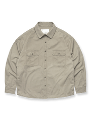 ウォッシュ加工とダブルポケットが映えるワークシャツ