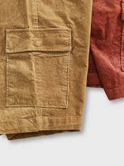 ウォッシュドコーデュロイカーゴショーツ