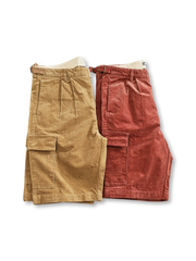 ウォッシュドコーデュロイカーゴショーツ