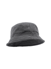 ウォッシュ加工を施したコットン素材の4色展開バケットハット
