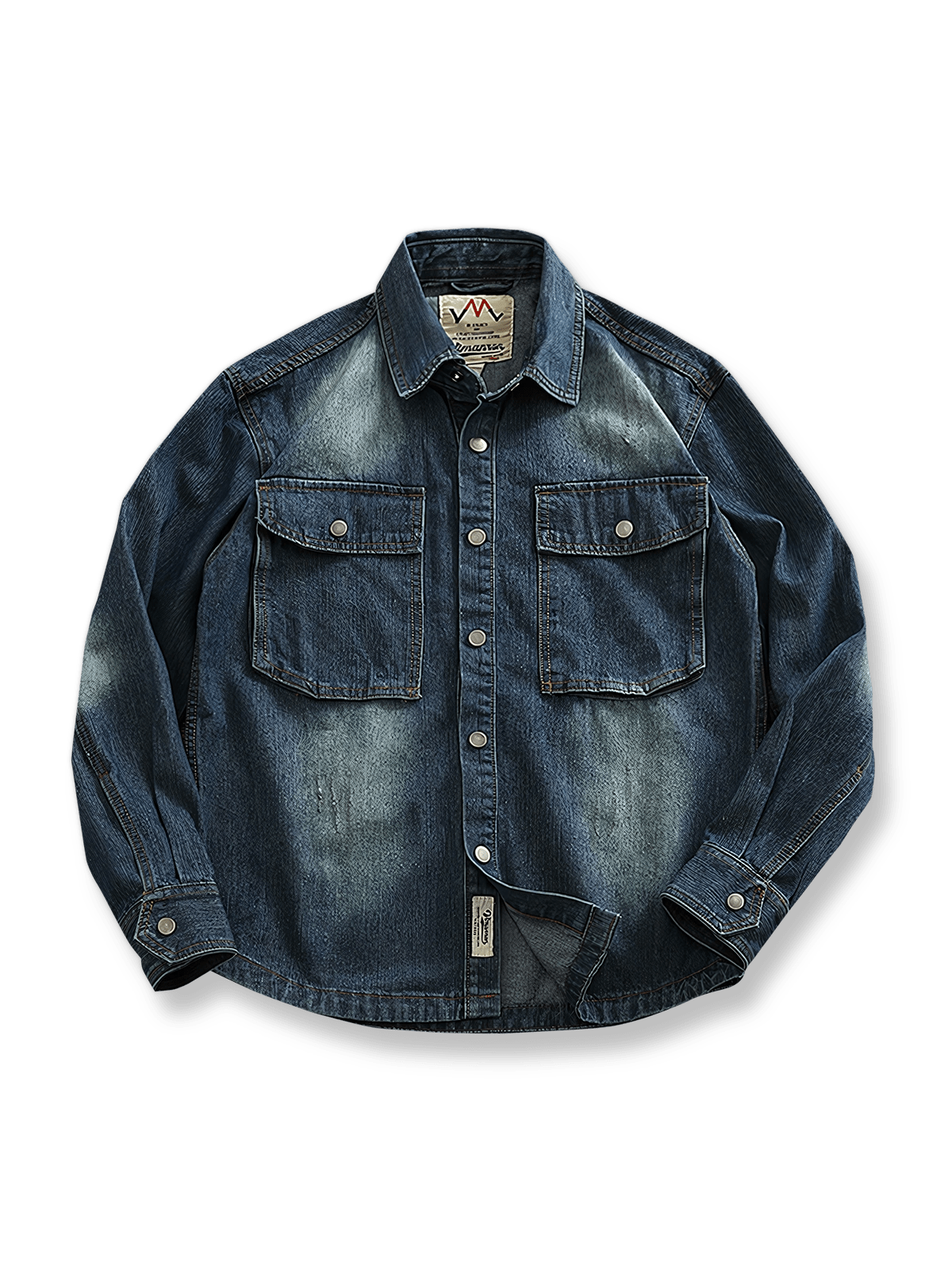 ウォッシュドヴィンテージデニム素材のワークジャケット