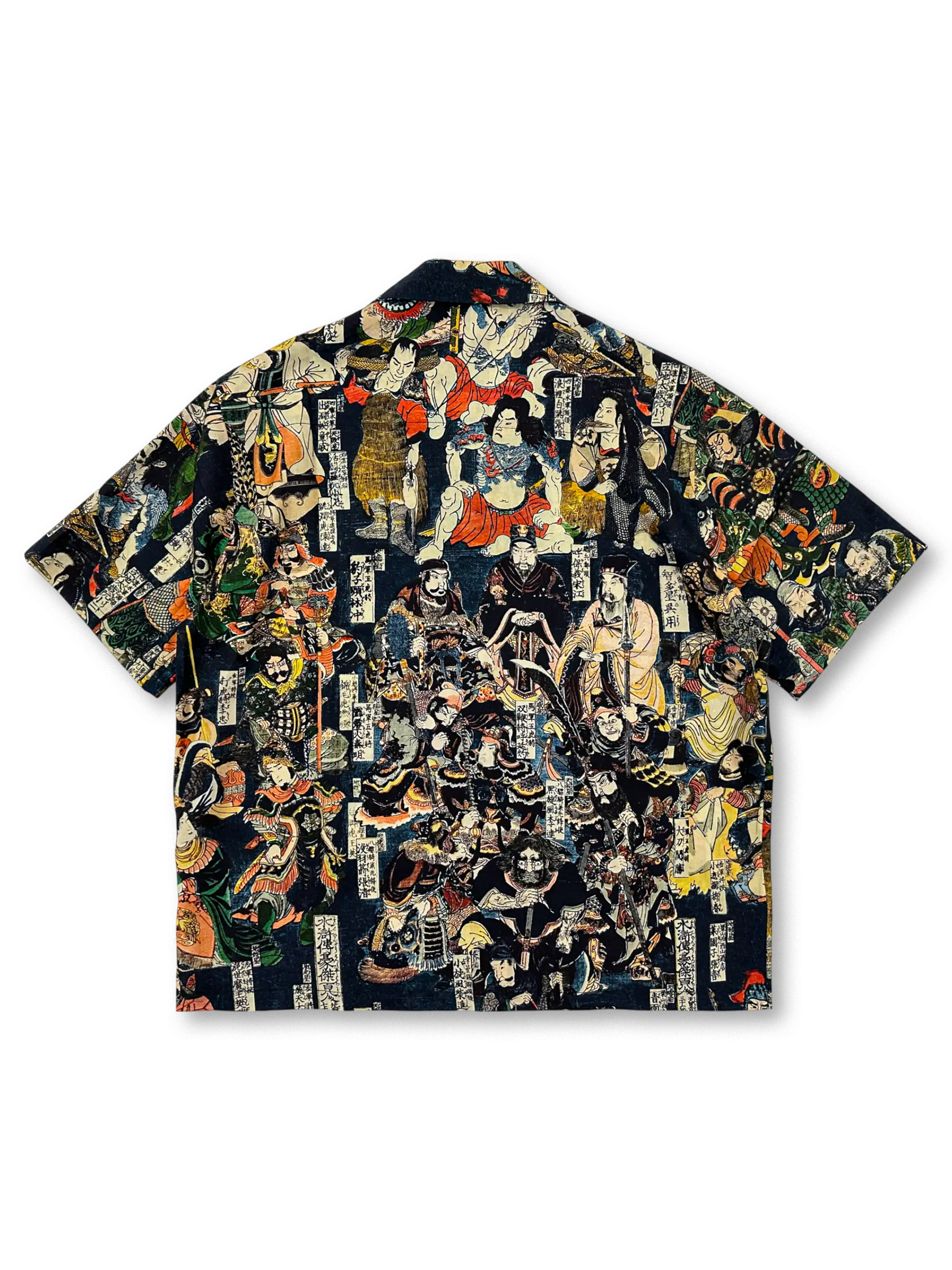 水滸伝百八星浮世絵リヨセルキューバカラーシャツ
