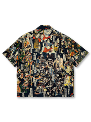 水滸伝百八星浮世絵リヨセルキューバカラーシャツ