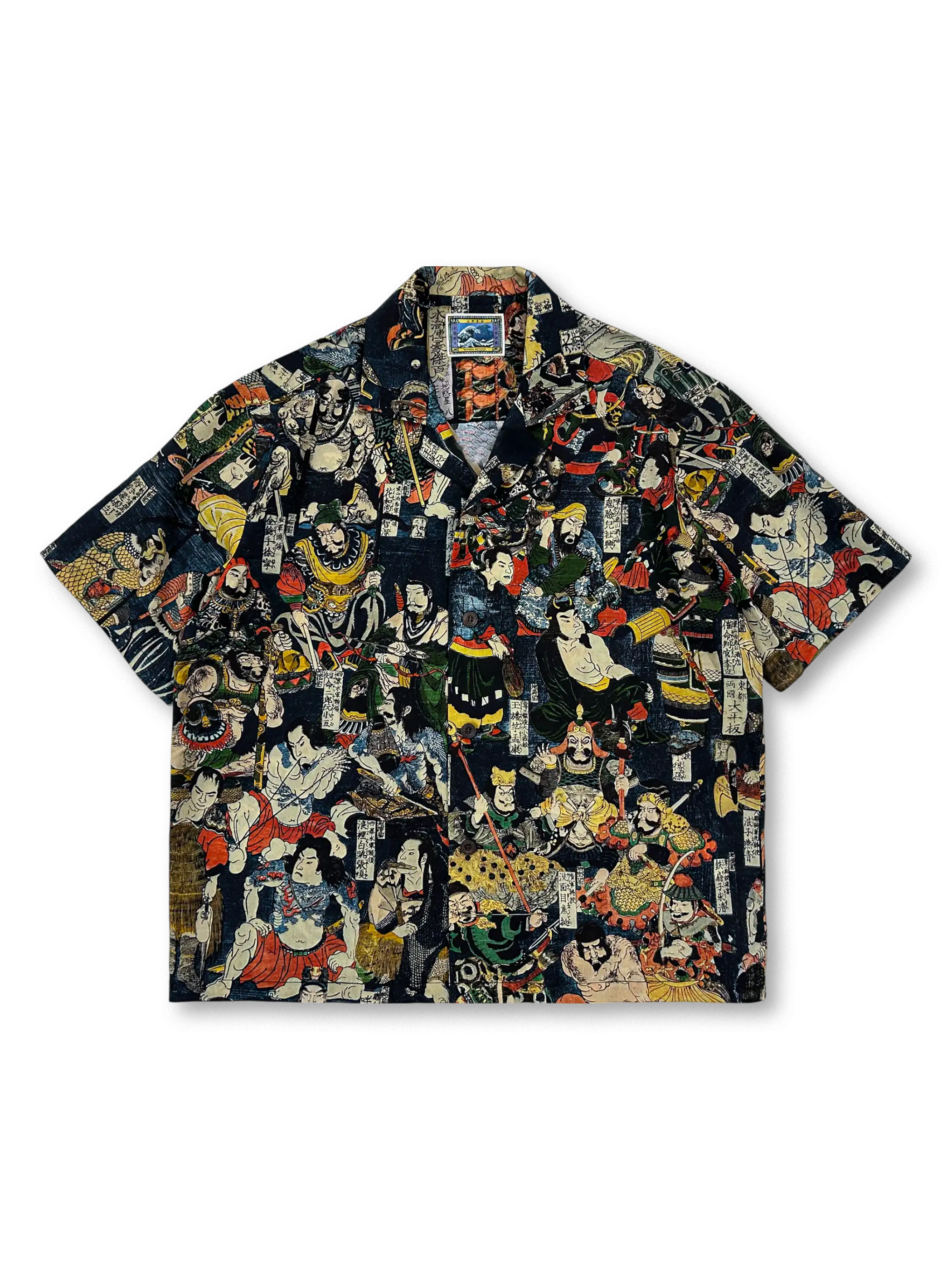 水滸伝百八星浮世絵リヨセルキューバカラーシャツ