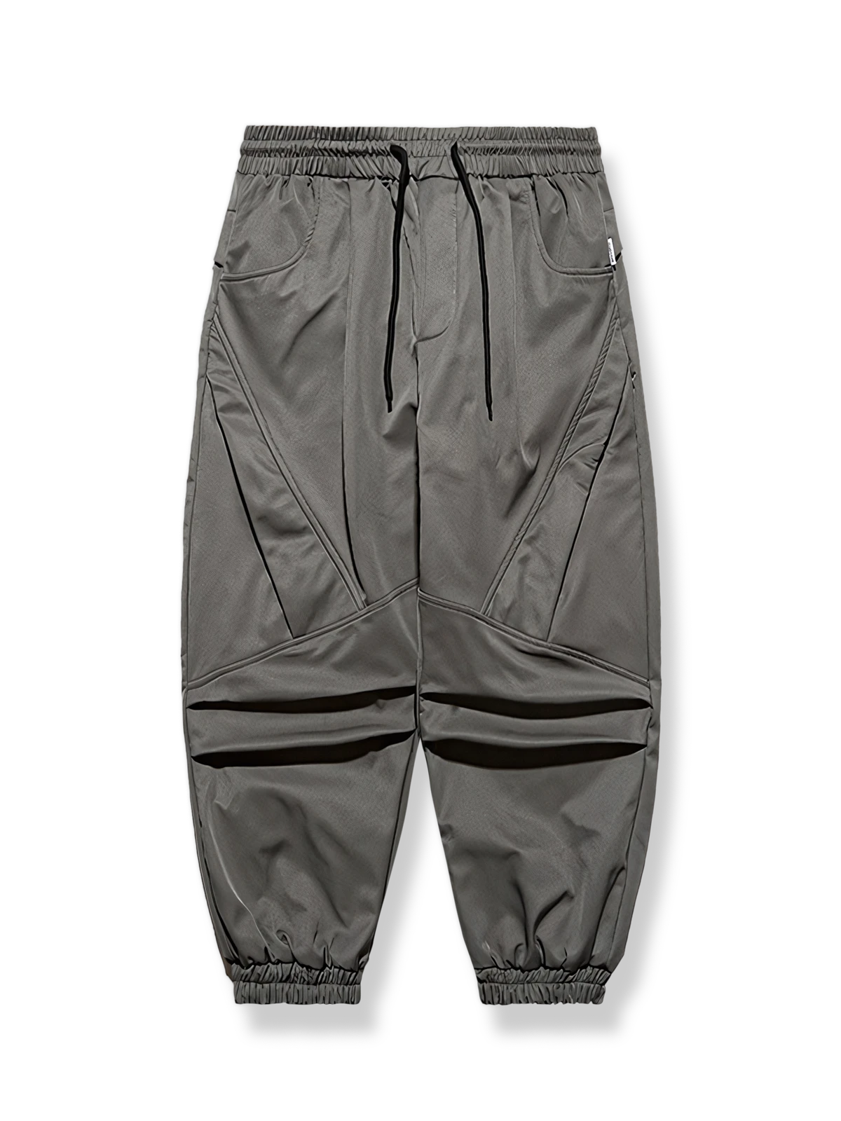 防水ポリエステルとフリース裏地、ドローコード付きパンツ