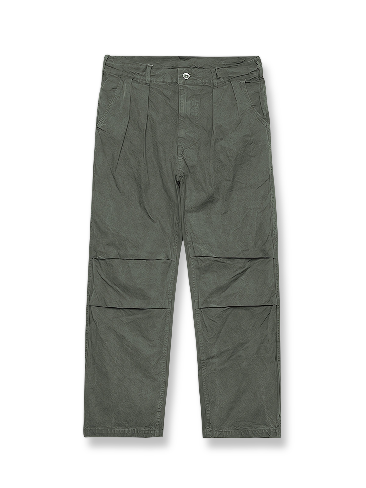 蝋染めウォッシュドパラシュートパンツ。