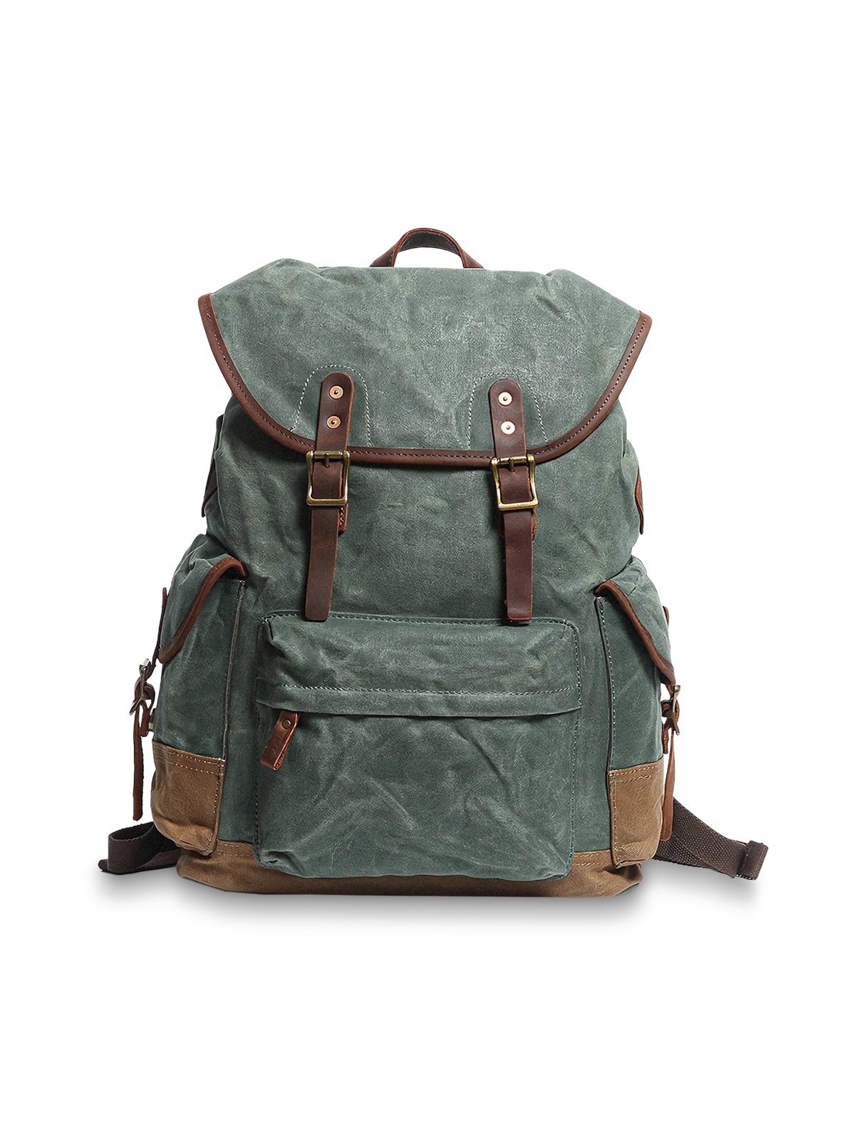 ヴィンテージ風ワックスキャンバスリュックサック