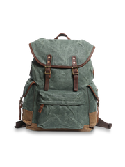 ヴィンテージ風ワックスキャンバスリュックサック