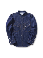 ウエスタン デニム スナップシャツ