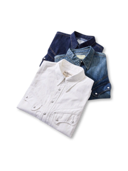 ウエスタン デニム スナップシャツ