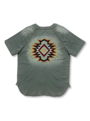 ウエスタンナバホ刺繍ウォッシュドデニムシャツ全体像