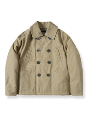 95%ウールの740ダブルブレストデッキジャケット