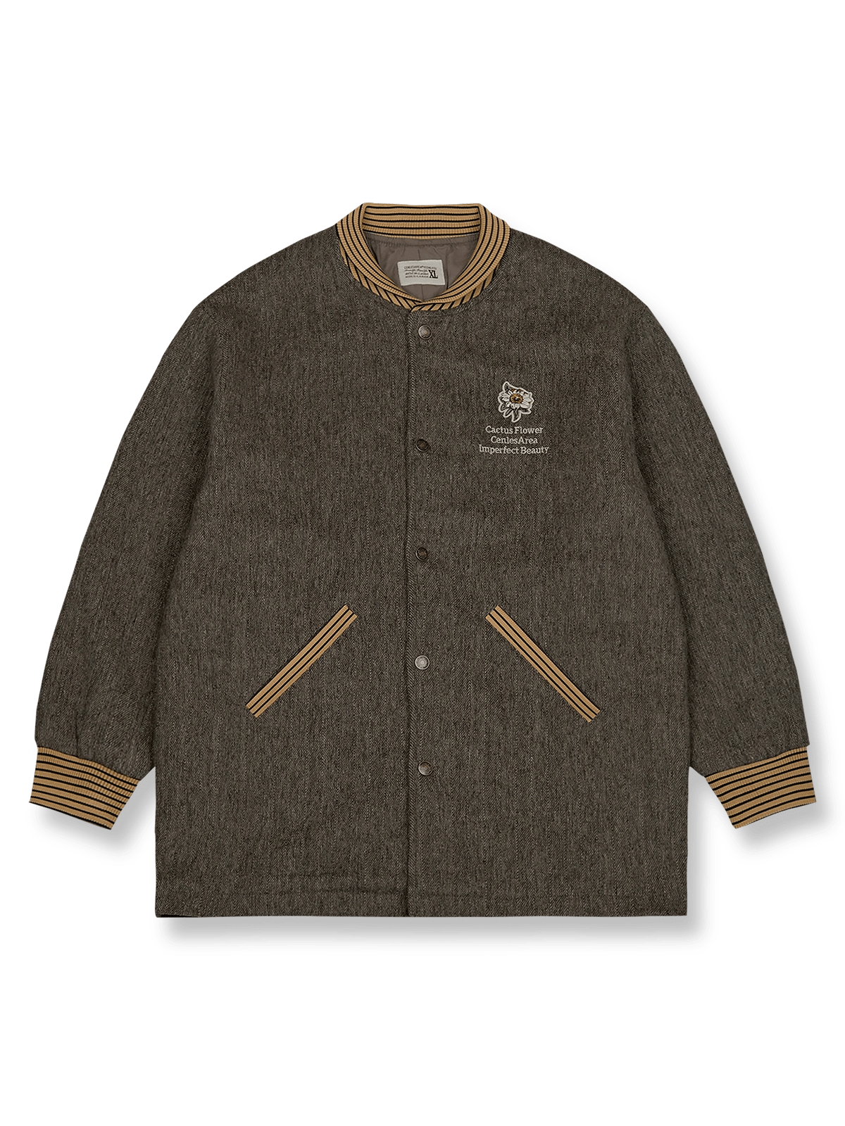 ベースボールカラーのウールファラオコート。