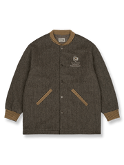 ベースボールカラーのウールファラオコート。