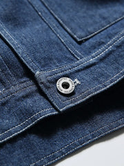 ワークデニムボタンベスト